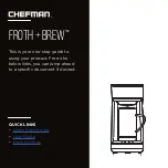 Предварительный просмотр 1 страницы Chefman FROTH+BREW Quick Start And User Manual