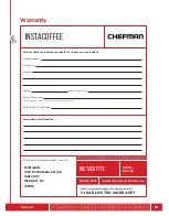 Предварительный просмотр 15 страницы Chefman INSTACOFFEE Manual