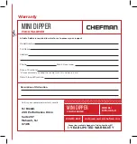 Предварительный просмотр 11 страницы Chefman MINI DIPPER RJ15-065-R Manual