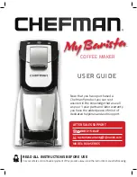 Chefman My Barista RJ30 SERIES User Manual предпросмотр