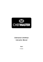 Preview for 1 page of ChefMaster HEA520 Instruction Manual