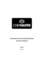 Предварительный просмотр 1 страницы ChefMaster HEC822 Instruction Manual