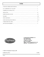 Preview for 2 page of Chefmate GC12B Instruction Manual