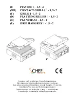 Preview for 1 page of CHEFOOK CHEFline CONTACT GRILL 1 Installation, Maintenance And Usage