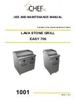 CHEFOOK EASY 700 Use And Maintenance Manual preview