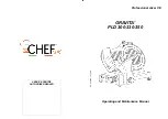 CHEFOOK GRAVITA PLD 300 Operating And Maintenance Manual preview