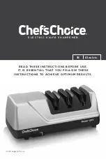 Chef's Choice 15XV Instructions Manual preview