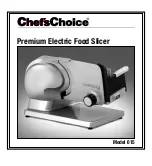 Предварительный просмотр 1 страницы Chef's Choice 615 User Manual