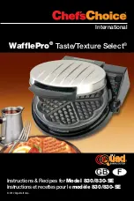 Chef's Choice 830 WafflePro Instructions Manual предпросмотр