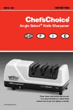 Chef's Choice Angle Select 1520 Instructions Manual предпросмотр