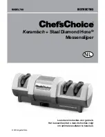 Предварительный просмотр 33 страницы Chef's Choice Ceramic + Steel 700 Instructions Manual