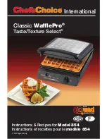 Chef's Choice Classic WafflePro 854 Instruction Manual предпросмотр