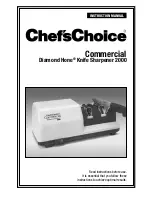 Chef's Choice Diamond Hone 2000 Instruction Manual предпросмотр