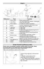 Preview for 4 page of Chef's Choice JCCC20RD13 Instruction Manual