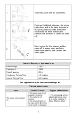 Предварительный просмотр 7 страницы Chef's Choice JCCC20RD13 Instruction Manual