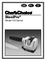 Preview for 1 page of Chef's Choice SteelPro 470 Series Manual