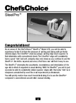 Preview for 2 page of Chef's Choice SteelPro 470 Series Manual