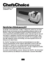 Preview for 18 page of Chef's Choice SteelPro 470 Series Manual