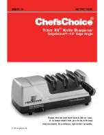 Preview for 1 page of Chef's Choice Trizor XV Instructions For Use Manual