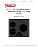 Chef's EH-IH535 Installation And Operation Manual предпросмотр