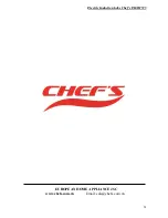 Preview for 31 page of Chef's EH-IH535 Installation And Operation Manual