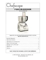 ChefScape Chefscape L5747 Instruction Manual preview