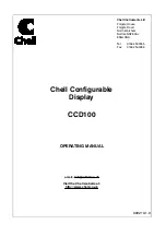 Предварительный просмотр 1 страницы Chell CCD100 Operating Manual