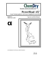 Chem-Dry PowerHead AX 700-051-212 Operator And Parts Manual preview