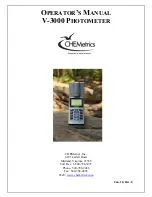 CHEMetrics V-3000 Operator'S Manual preview