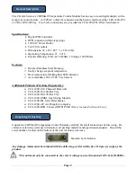 Preview for 3 page of Chemglass CHEMcell CLS-1200-2CH Operation Manual