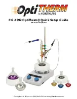 Предварительный просмотр 1 страницы Chemglass OptiTherm CG-1992 Quick Setup Manual