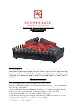 Preview for 1 page of Chemin'Arte EF-117 Installation And Operating Instructions