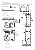 Cheminees Philippe RADIANTE 800 Installation Instructions предпросмотр