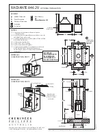 Предварительный просмотр 2 страницы Cheminees Philippe RADIANTE 846 2V Installation Instructions