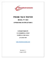 Preview for 1 page of ChemInstruments PT-1000 Operating Instructions Manual