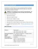 Preview for 3 page of ChemInstruments PT-1000 Operating Instructions Manual