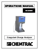 Предварительный просмотр 1 страницы Chemtrac CCA3100 Operation Manual