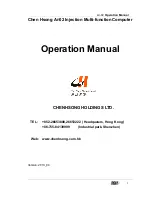Chen Hsong Ai-02 Operation Manual preview