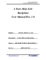 Chenbro RM314 User Manual preview