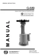 Предварительный просмотр 1 страницы Cherry Aerospace G-689 Original Instructions Manual