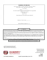 Предварительный просмотр 16 страницы Cherry Aerospace G-689 Original Instructions Manual