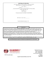 Предварительный просмотр 12 страницы Cherry Aerospace G84-LS Original Instructions Manual