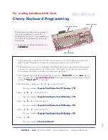 Предварительный просмотр 1 страницы Cherry 8000LPBUS Programming Instructions