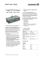 Предварительный просмотр 5 страницы Cherry FingerTIP ID Board G83-14000 Brief User'S Manual