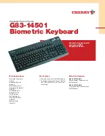 Cherry G83-14501LPAUS Specifications предпросмотр