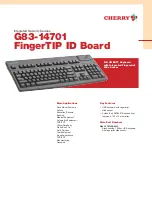 Cherry G83-14701 Technical Data preview