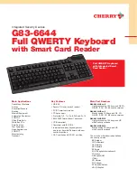 Preview for 1 page of Cherry G83-6644 Technical Data