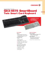 Cherry G83-6675 Technical Data preview