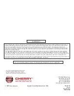 Предварительный просмотр 10 страницы Cherry GH-703 Maintenance Manual