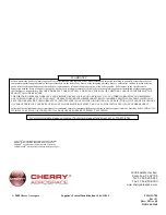 Предварительный просмотр 8 страницы Cherry GH-780 Maintenance Manual